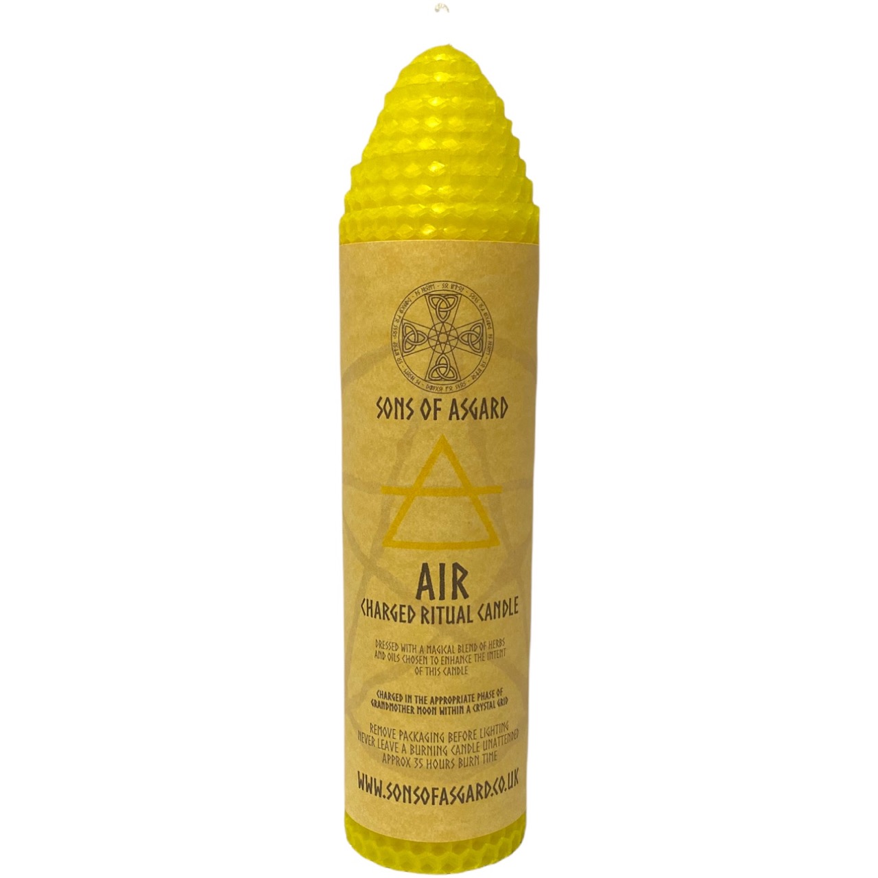 Elemental - Air - Beeswax Ritual Candle